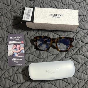 Madison Avenue Tortoise Shell Blue Light Glasses